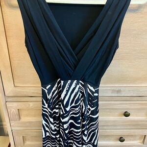 Gilli Black and White Zebra Maxi Dress